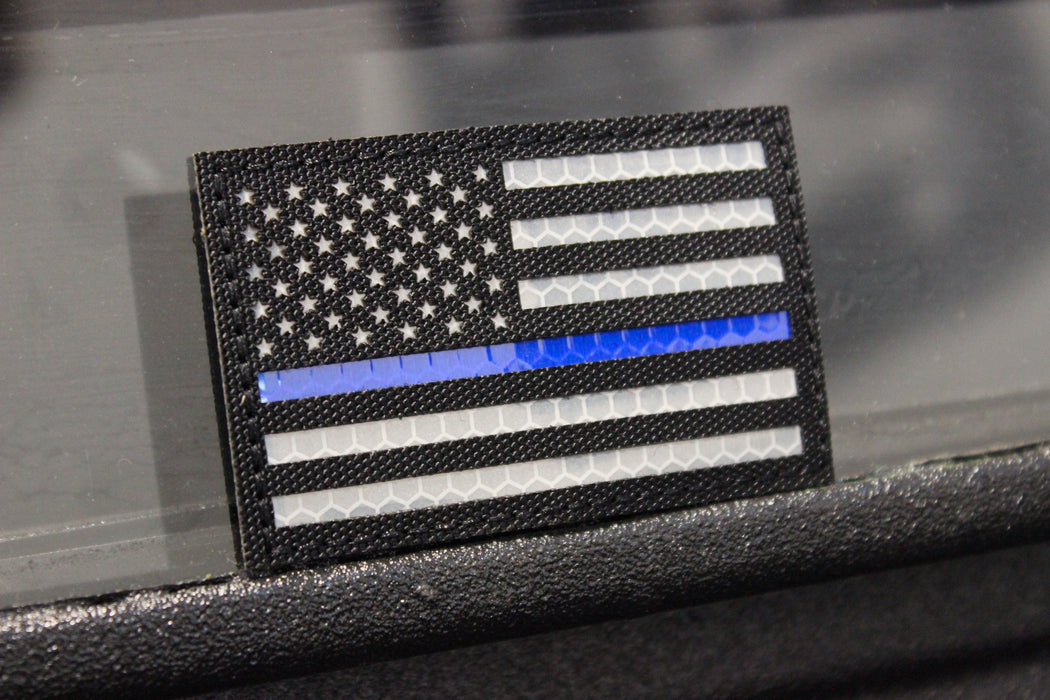 Thin Blue Line reflective patch