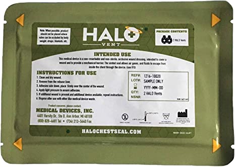 HALO™ Chest Seal - Vented