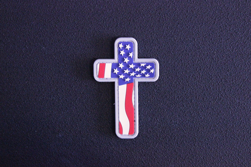 USA Flag Cross Patch