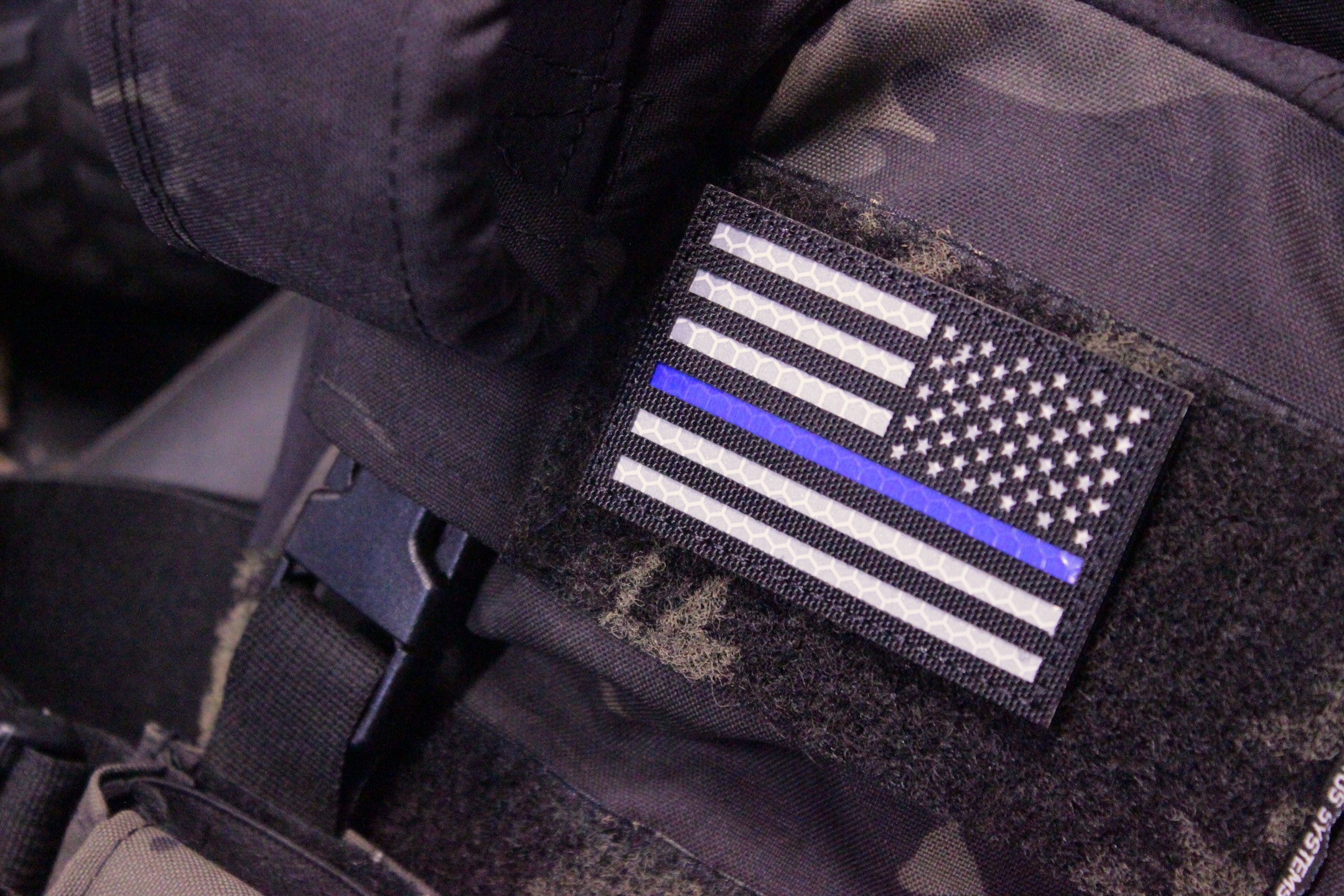 Thin Blue Line reflective patch — OpTempo Training Group