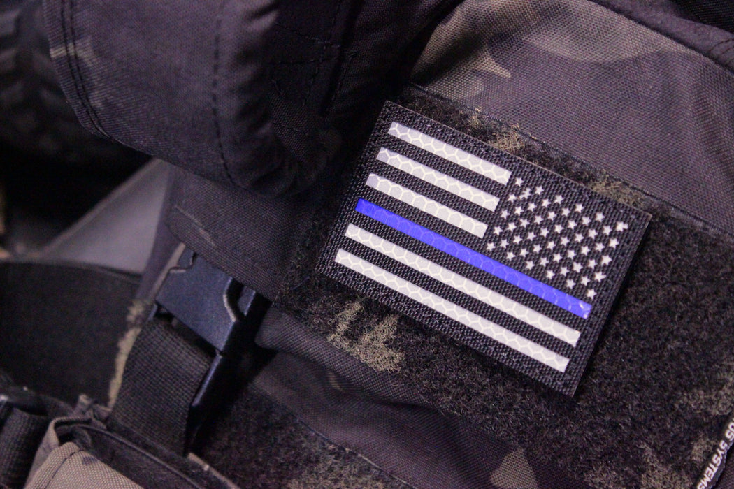 Thin Blue Line reflective patch
